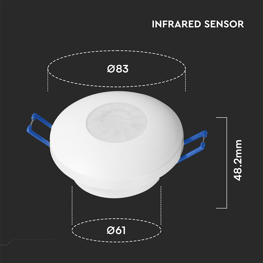 PIR Ceiling Sensor 2IN1 White Body