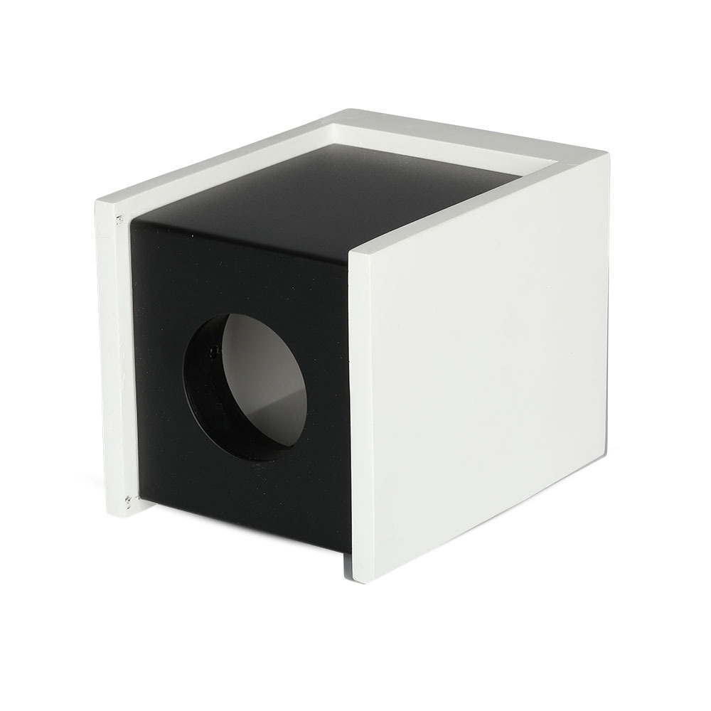 GU10 Fitting Gesso Surface Gun Black Bottom Quadrato img 2