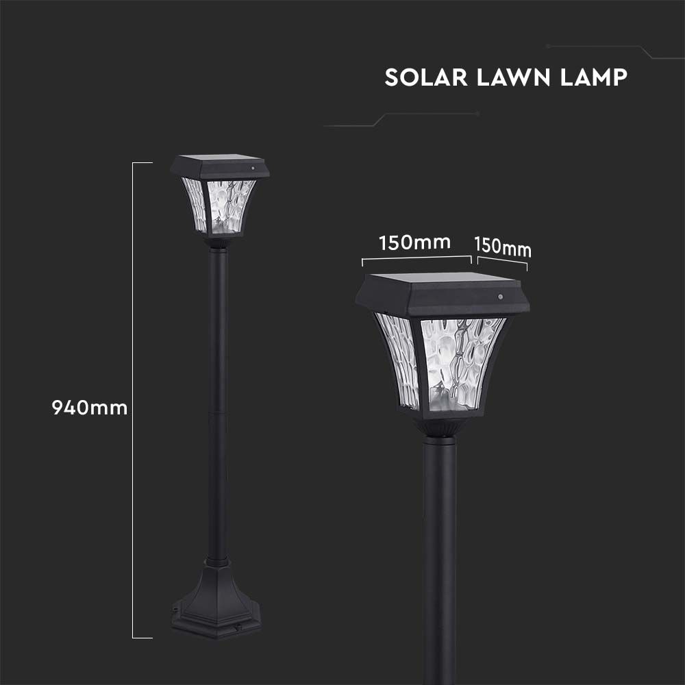 2W  Solar Stand Lamp Black Body 3in1 IP44