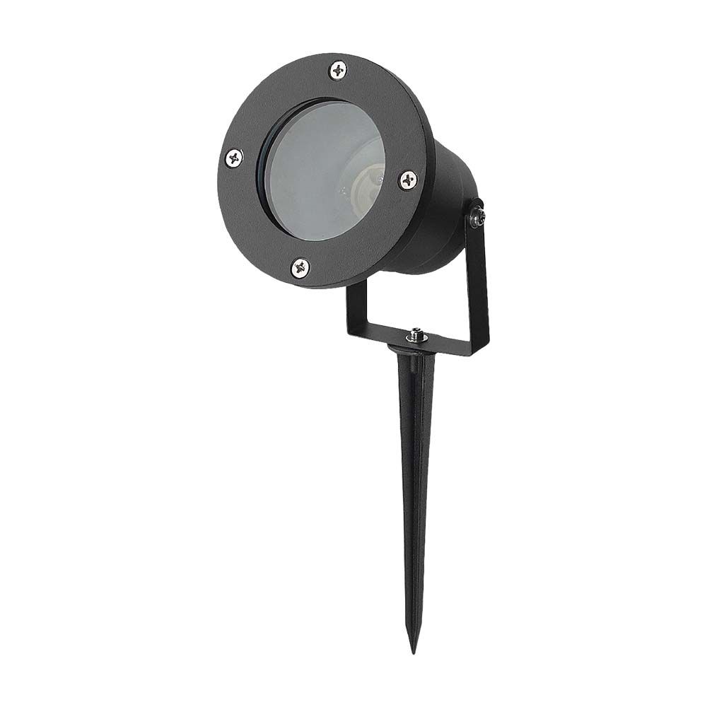 Garden Spike Aluminum GU10 Fitting Black  IP65