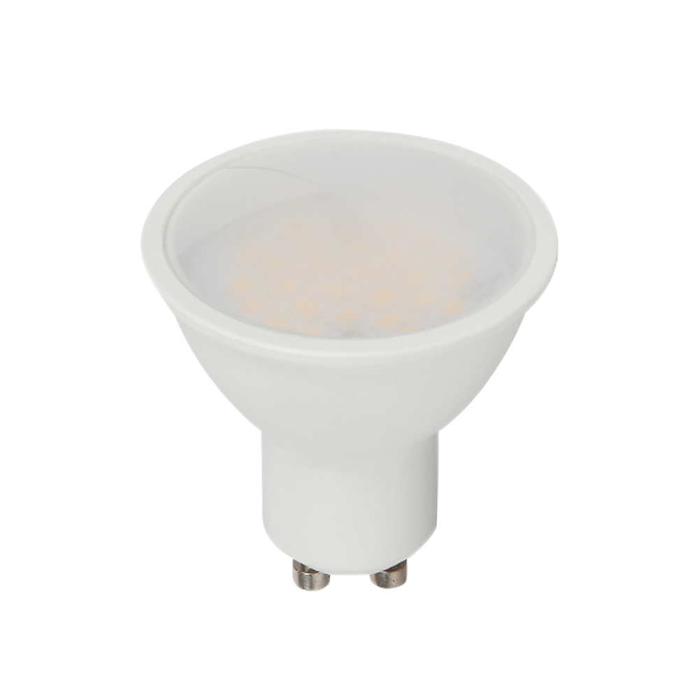 LED Spotlight - 2.9W GU10 SMD White Plastic Milky Cover 4000K