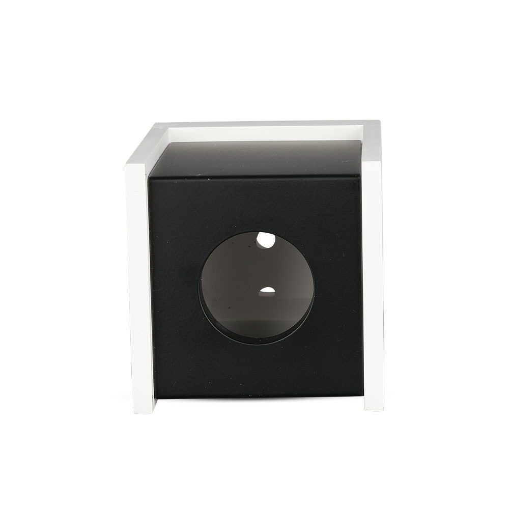 GU10 Fitting Gesso Surface Gun Black Bottom Quadrato img 3