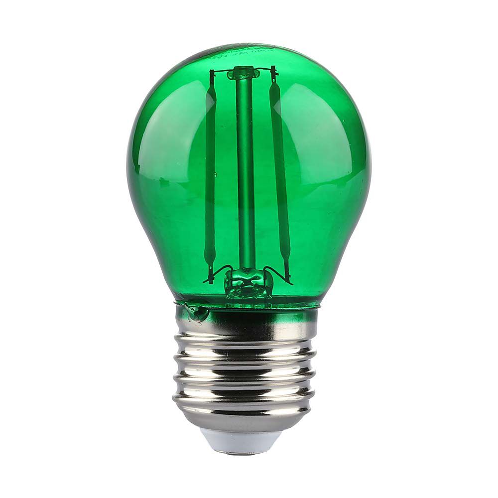 LED - 2W Filament E27 G45 Green