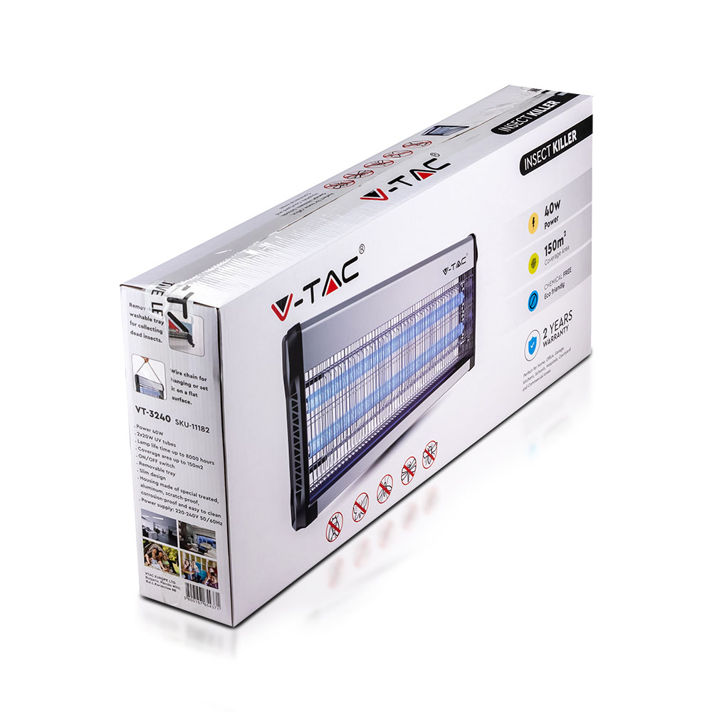 2 x 20W Lampada Cattura insetti