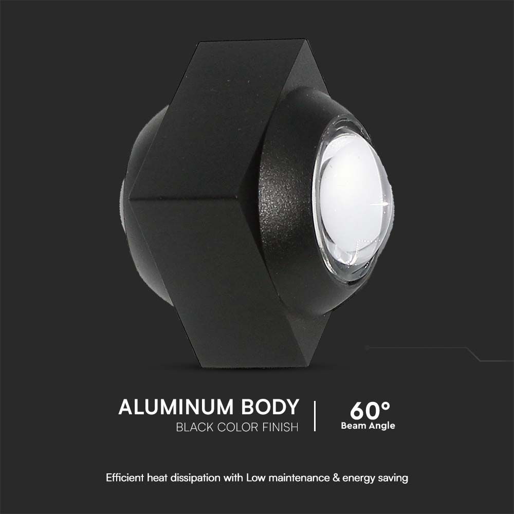 2W LED COB Downlight 3000K Black Body img 1