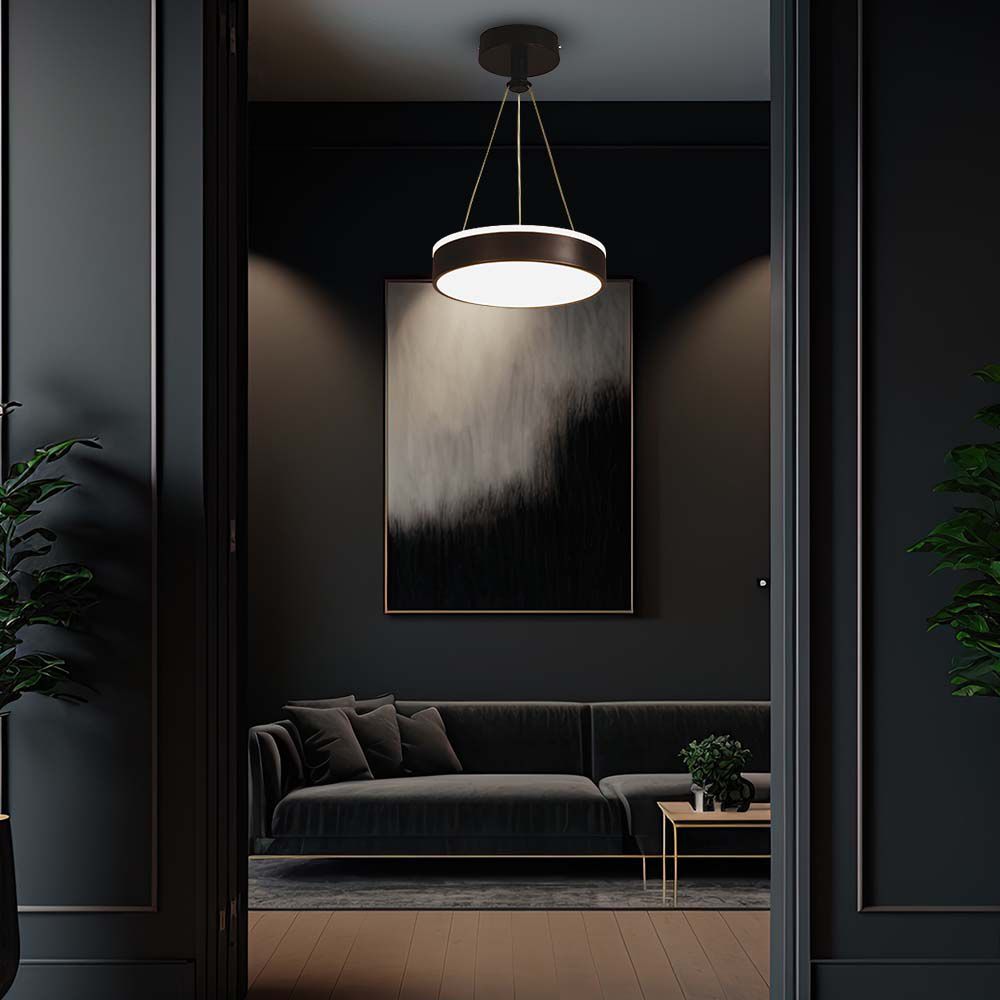 Lampada a sospensione di design Nera 4000K