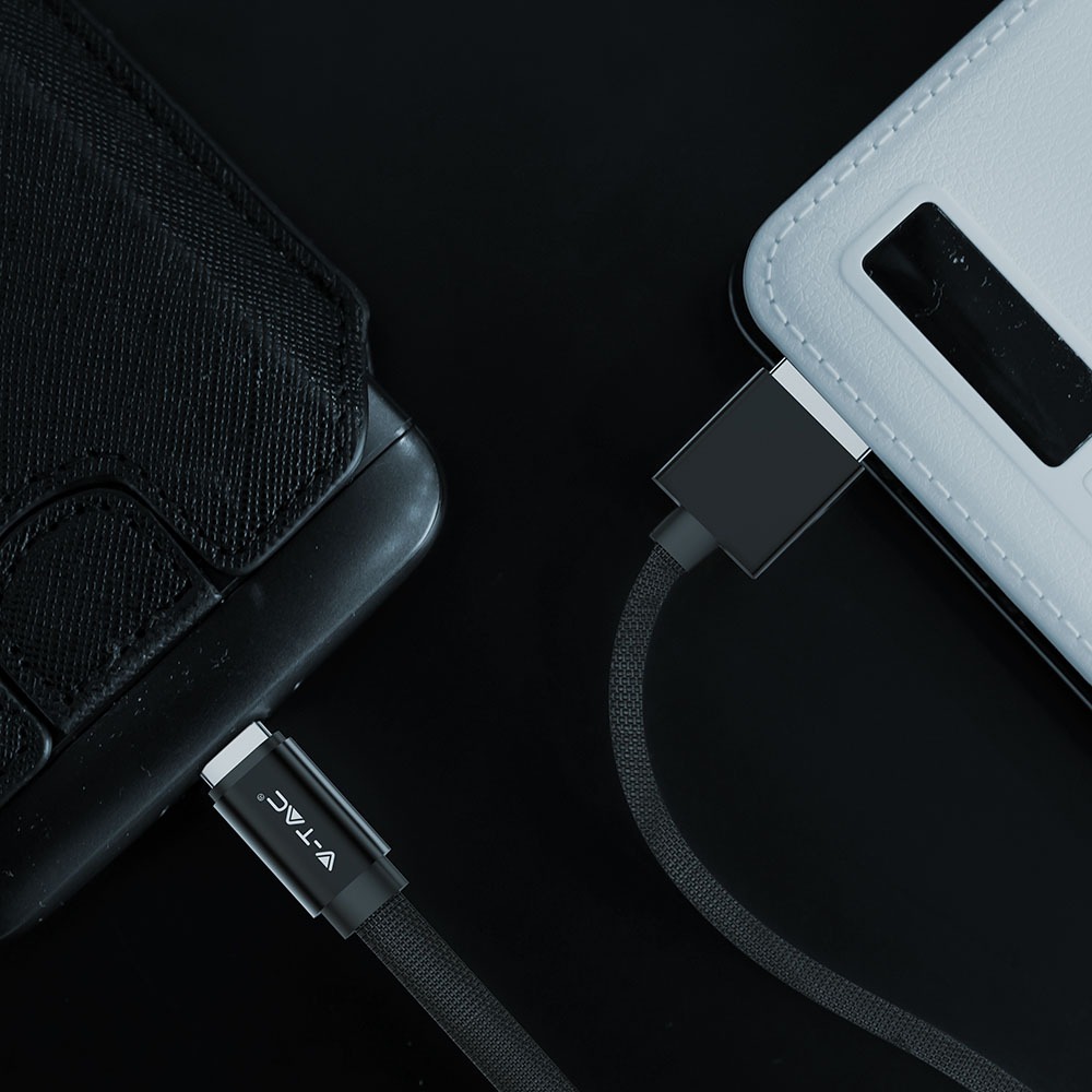 1m. Micro USB Cavo Nero Ruby Series