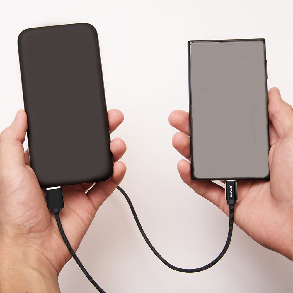 1m. Micro USB Cavo Nero Ruby Series img 1