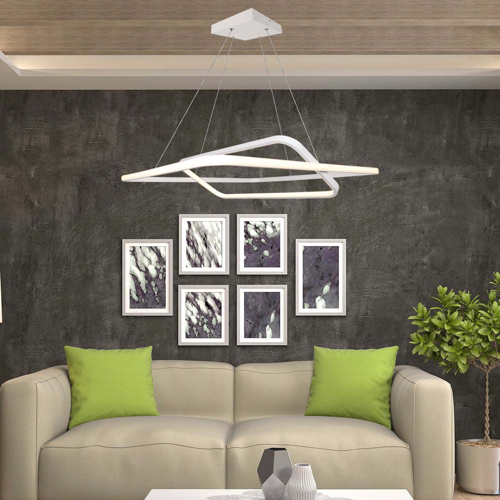 LED Designer Metal Hanging Light White 4000K Dimmable img 1