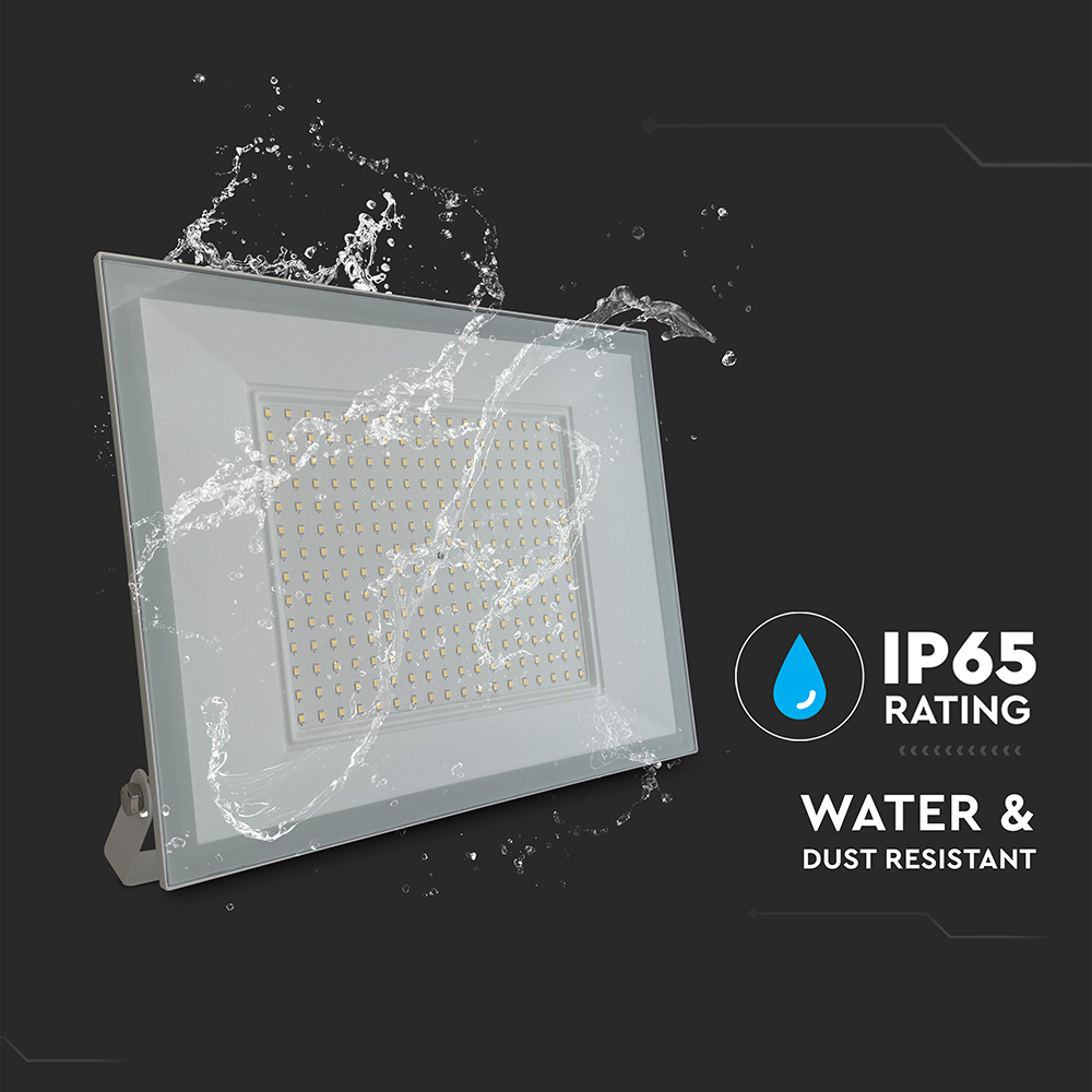 200W LED Floodlight 4000K White Body img 1