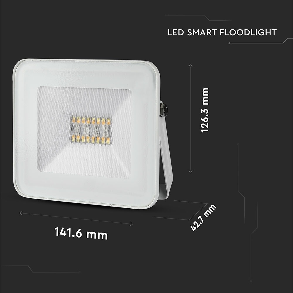 20W LED Proiettore Bluetooth Internal Junction Corpo Bianco RGB + Bianco