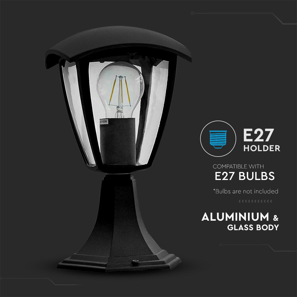 Lampada Giardino 300mm IP44 Nero img 1