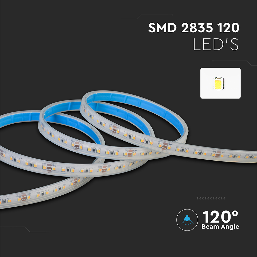 LED Strip SMD2835 - 120LED 24V IP65 3in1
