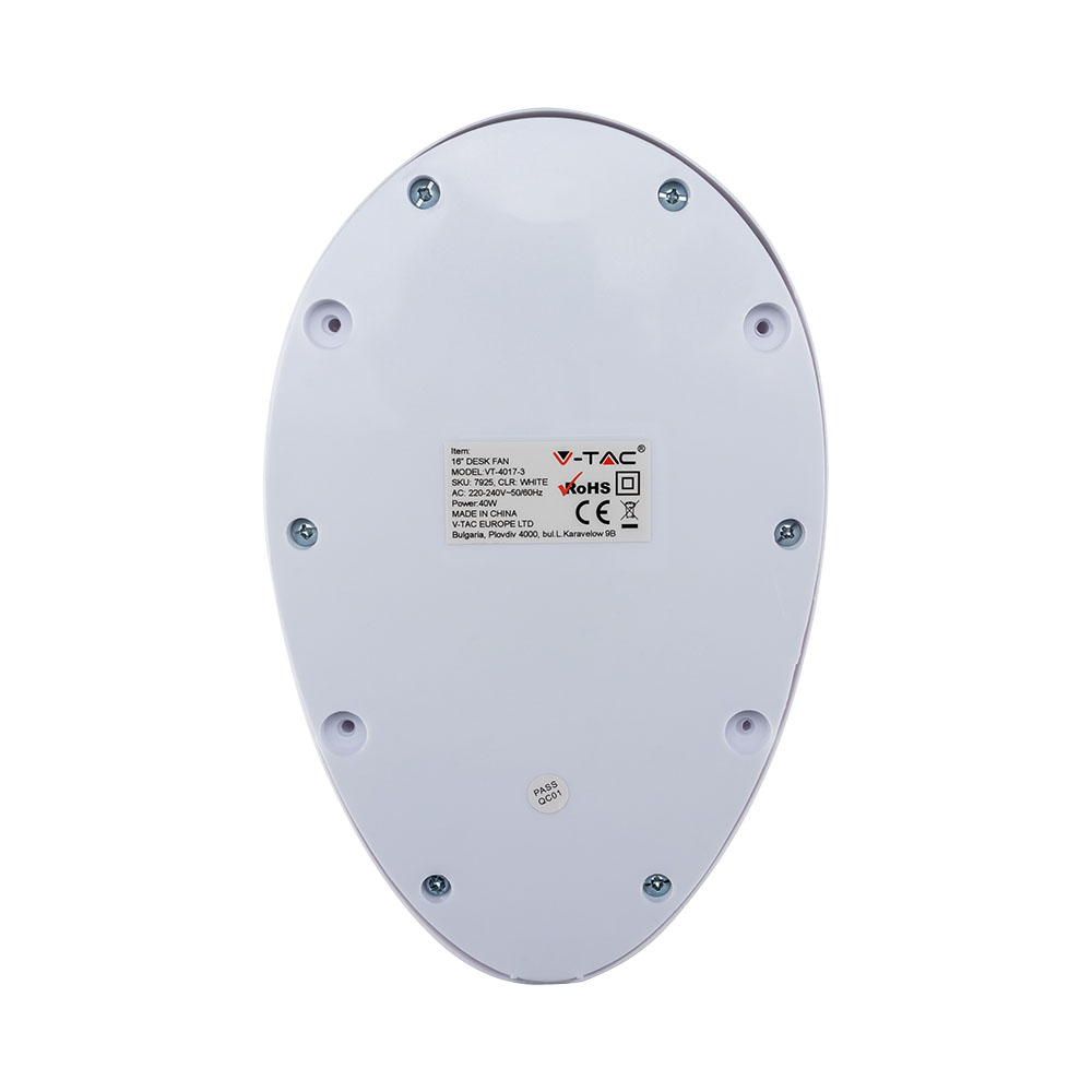 40W Desk Fan Kock Down Base 4 Buttons 3 Blades 16 inch img 4