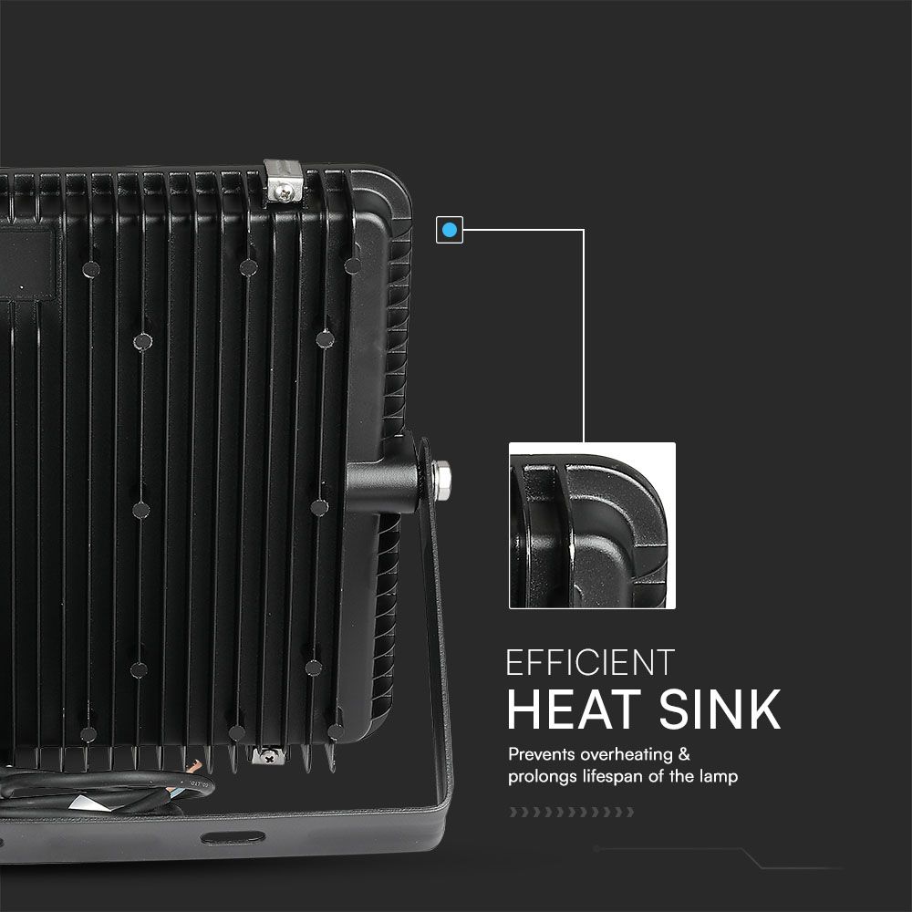 200W LED Floodlight SMD SAMSUNG CHIP G2 Black Body 4000K img 1