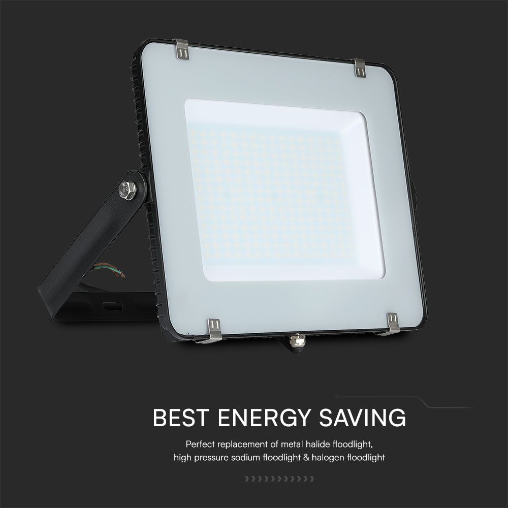 200W LED Floodlight SMD SAMSUNG CHIP G2 Black Body 4000K img 2