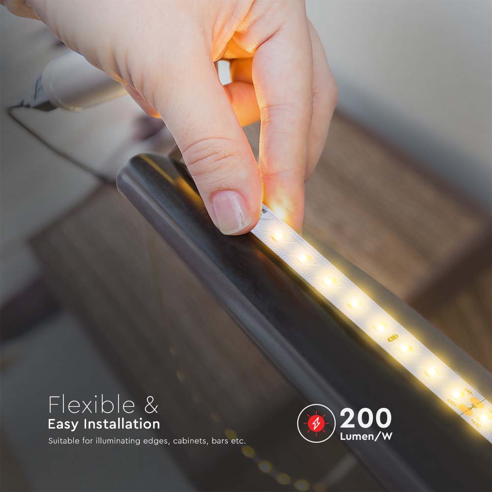 LED Strip - 90 LEDS/M 24V IP20 6400K 120° 4W/M 200LM/W img 5