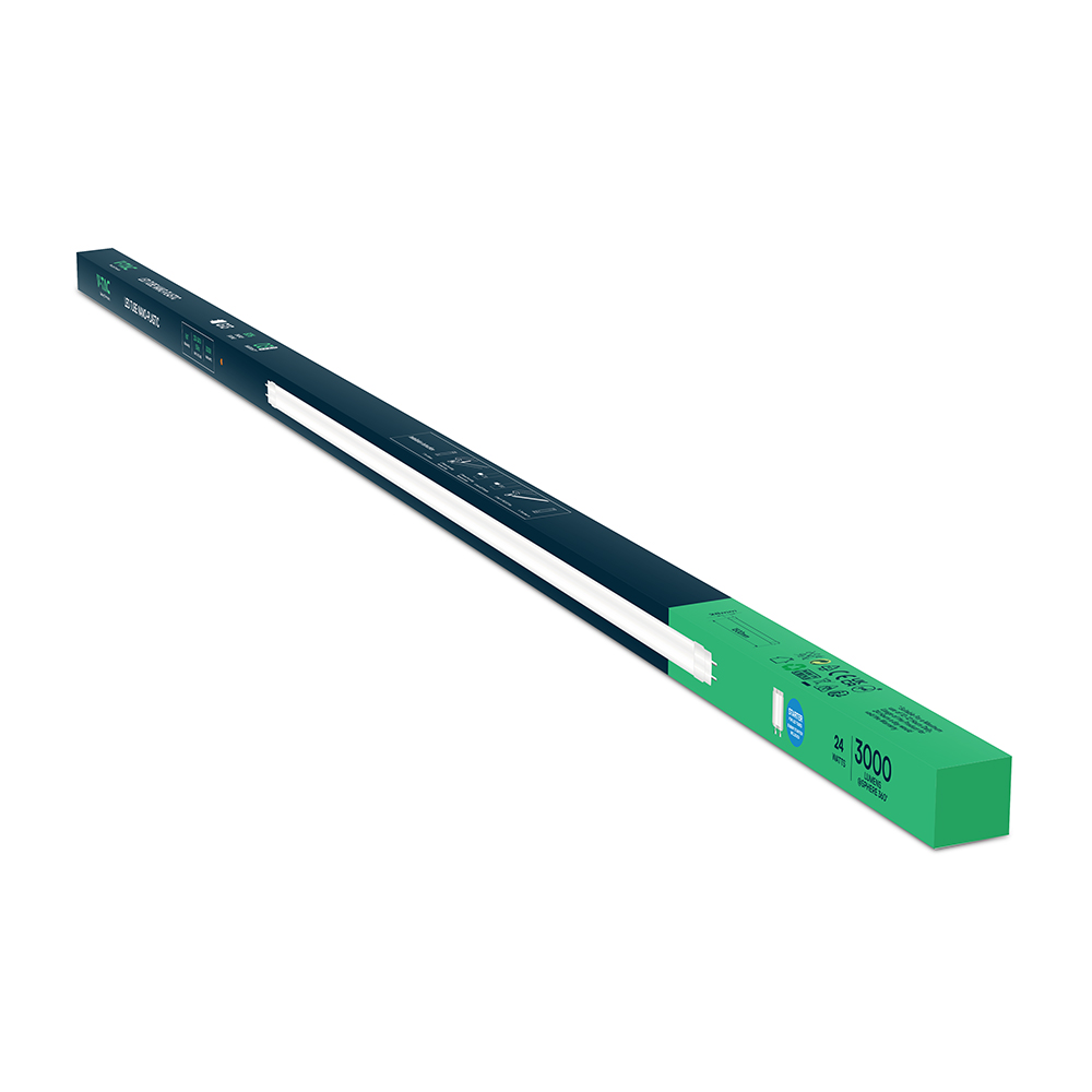 LED Tube T8 24W - 150 cm Nano Plastic Non Rotation 3000K