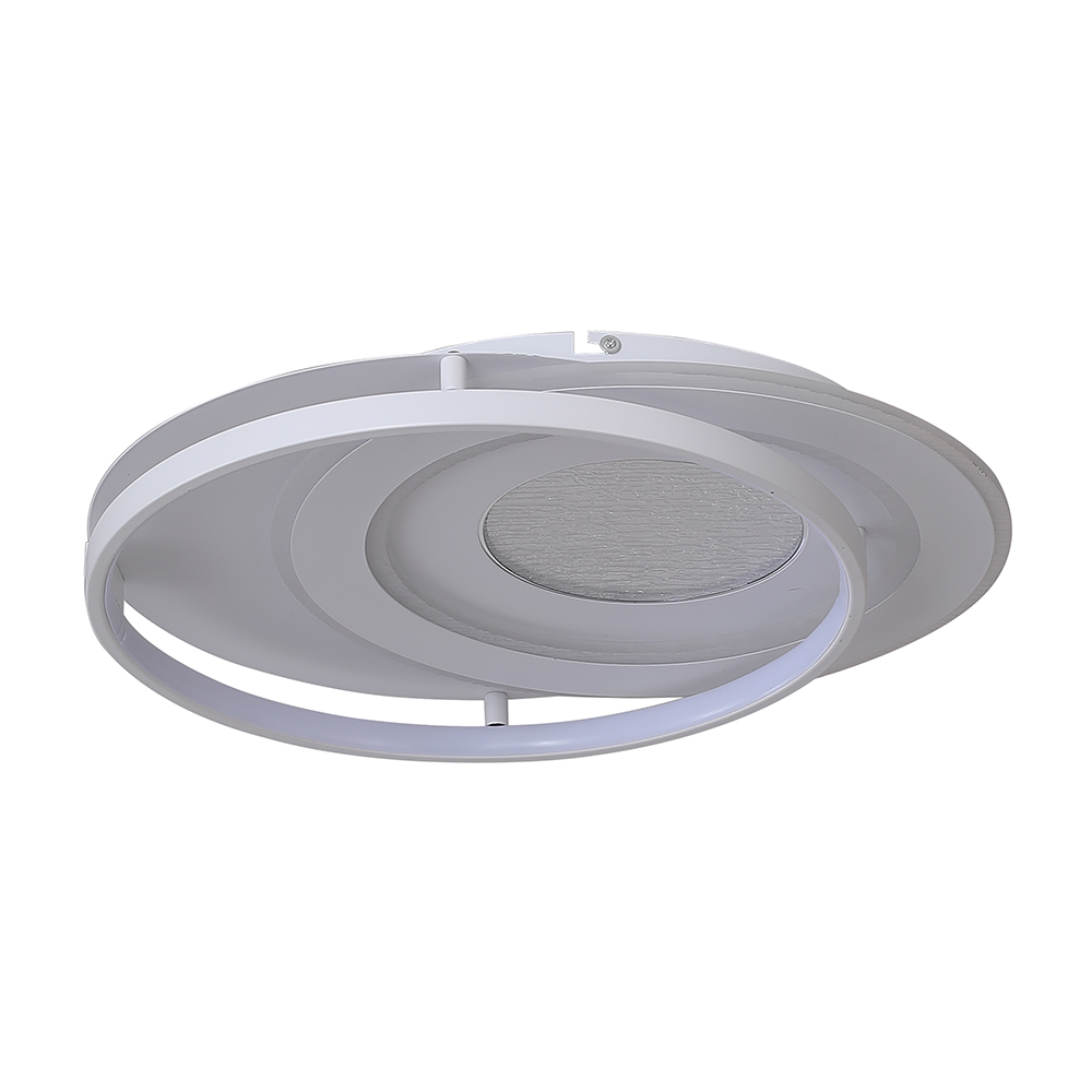 48W LED Decorative Ceiling Lamp (500*420*70mm) CCT3IN1 White With IR Remote Control