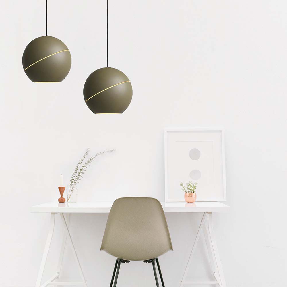 Lampadario LED a Sospensione 8.5W a Forma di Campana Colore Champagne d: 18cm 3000K img 1