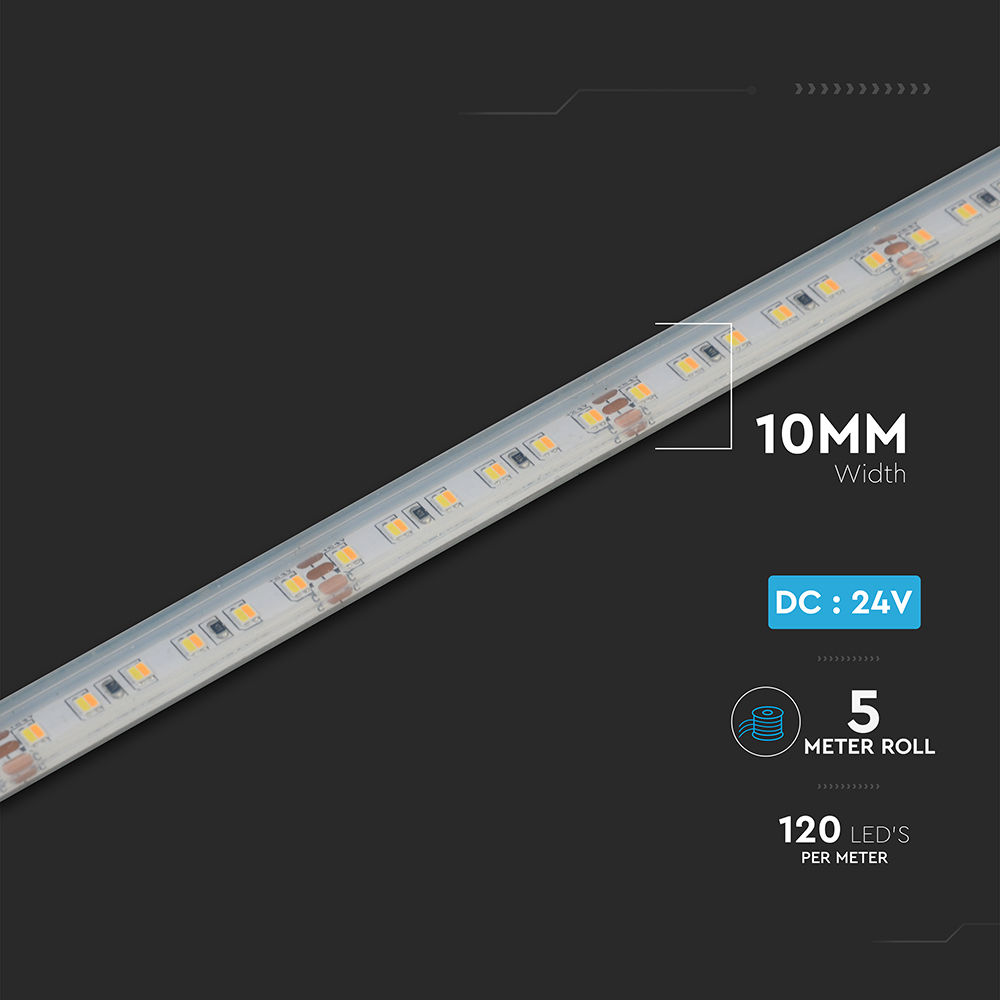 LED Strip SMD2835 - 120LED 24V IP65 3in1 img 3
