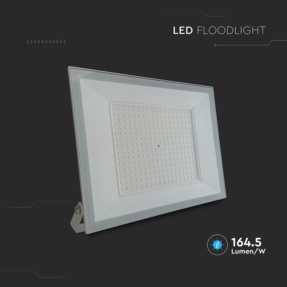 200W LED Floodlight 4000K White Body img 3