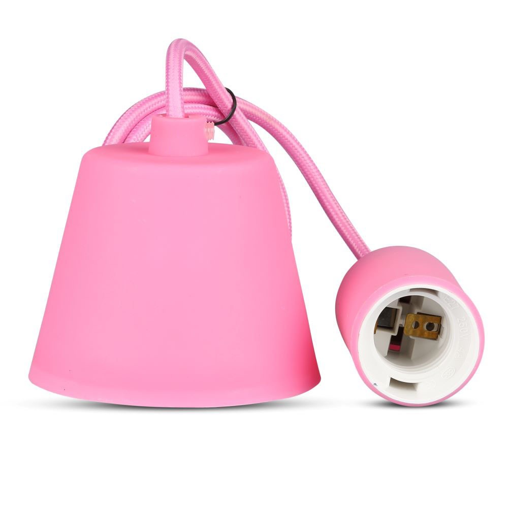 Lampadario con Portalampada Rosa img 1