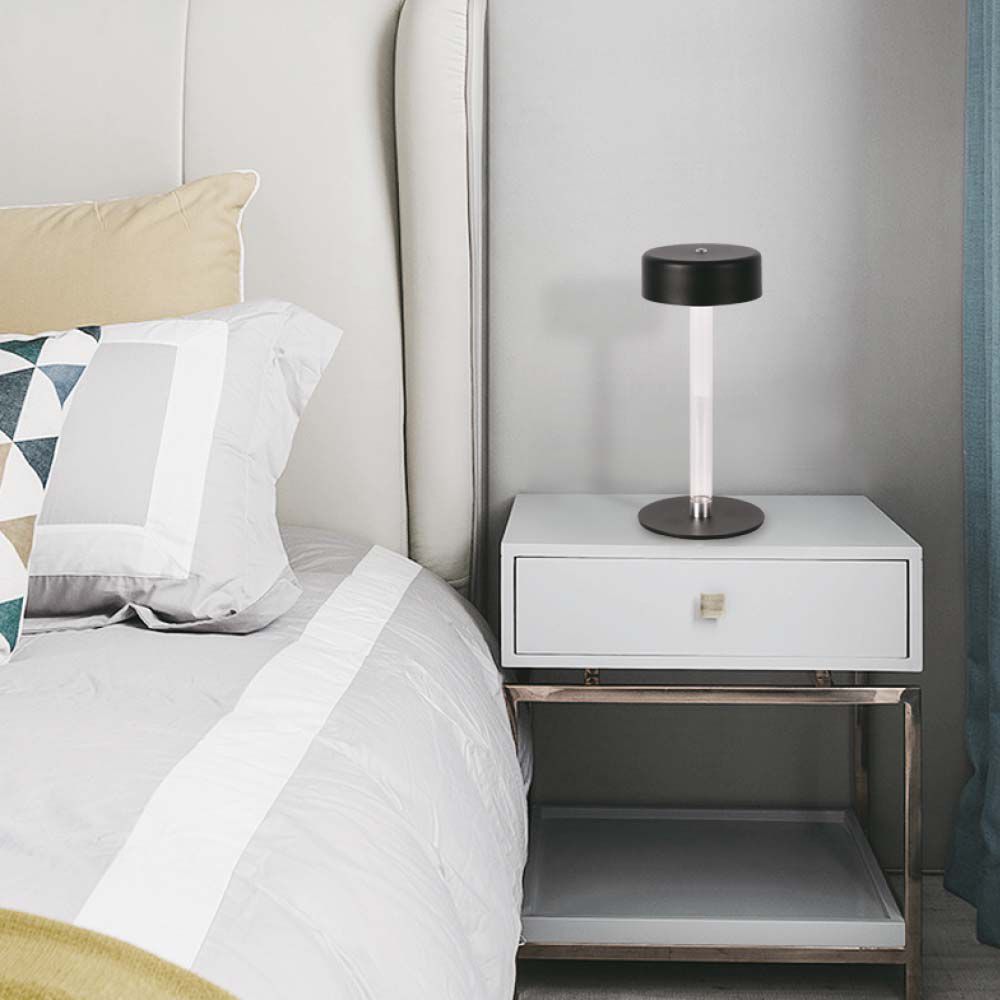 3W LED Table Lamp (D120*260) 3IN1 BlackTransperent Center Pillar