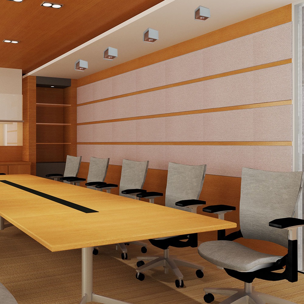 GU10 Fitting Concrete Surface Matt Rose Gold Bottom Quadrato