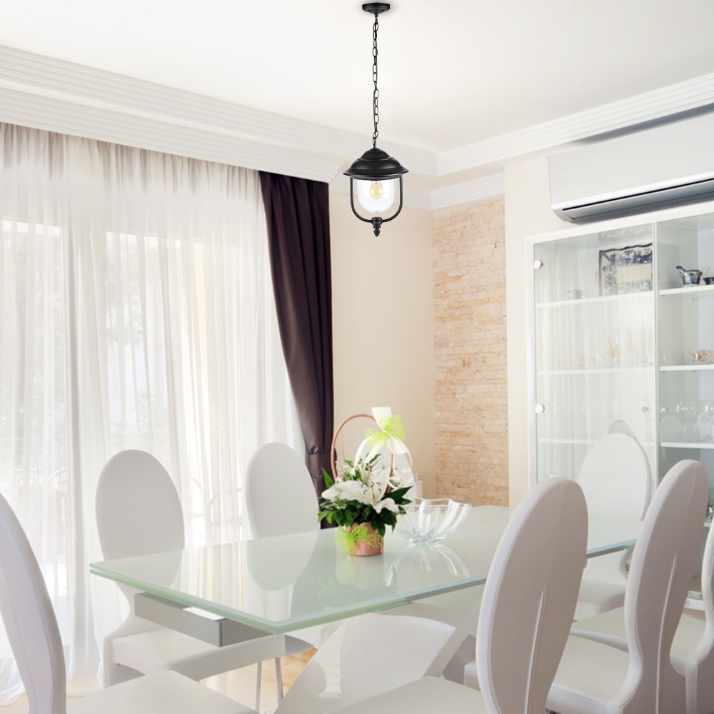 Garden Ceiling Lamp 1 x E27 Nero img 1