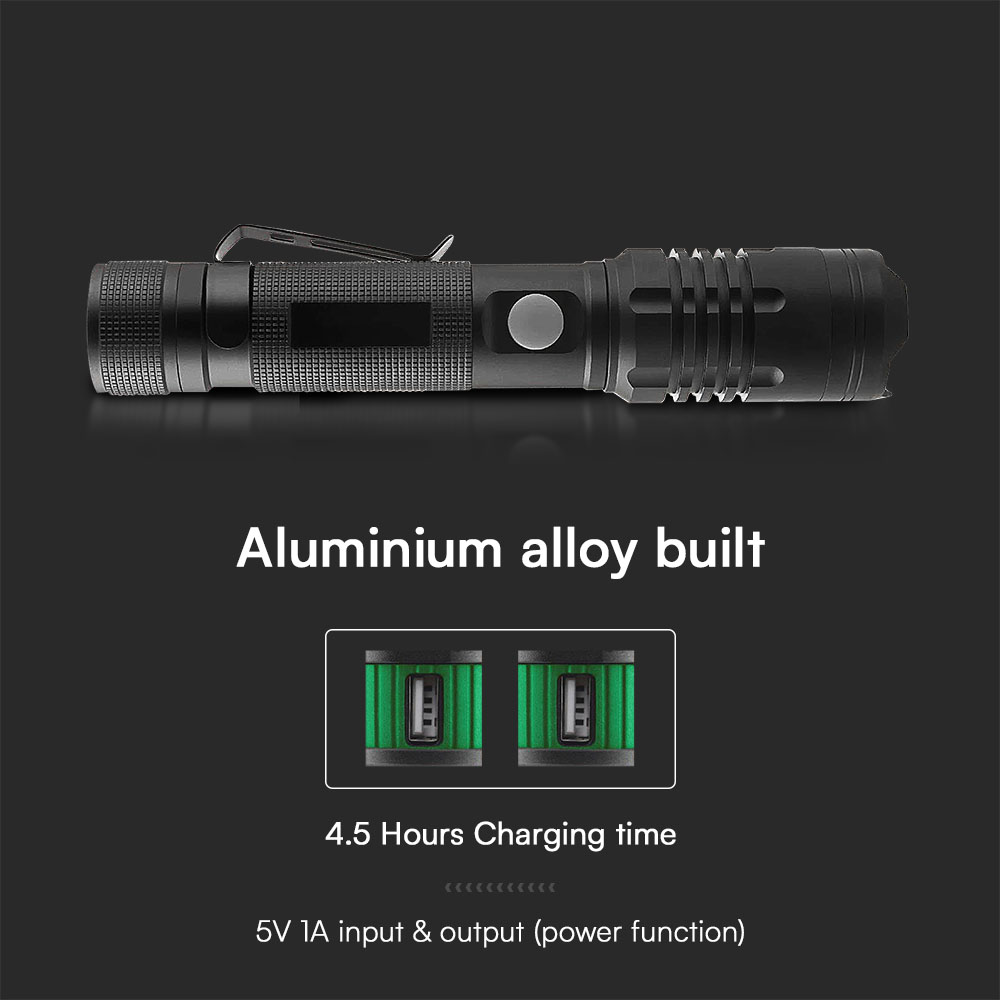 10W SMD Torch Rechargeable Light IP44 img 1