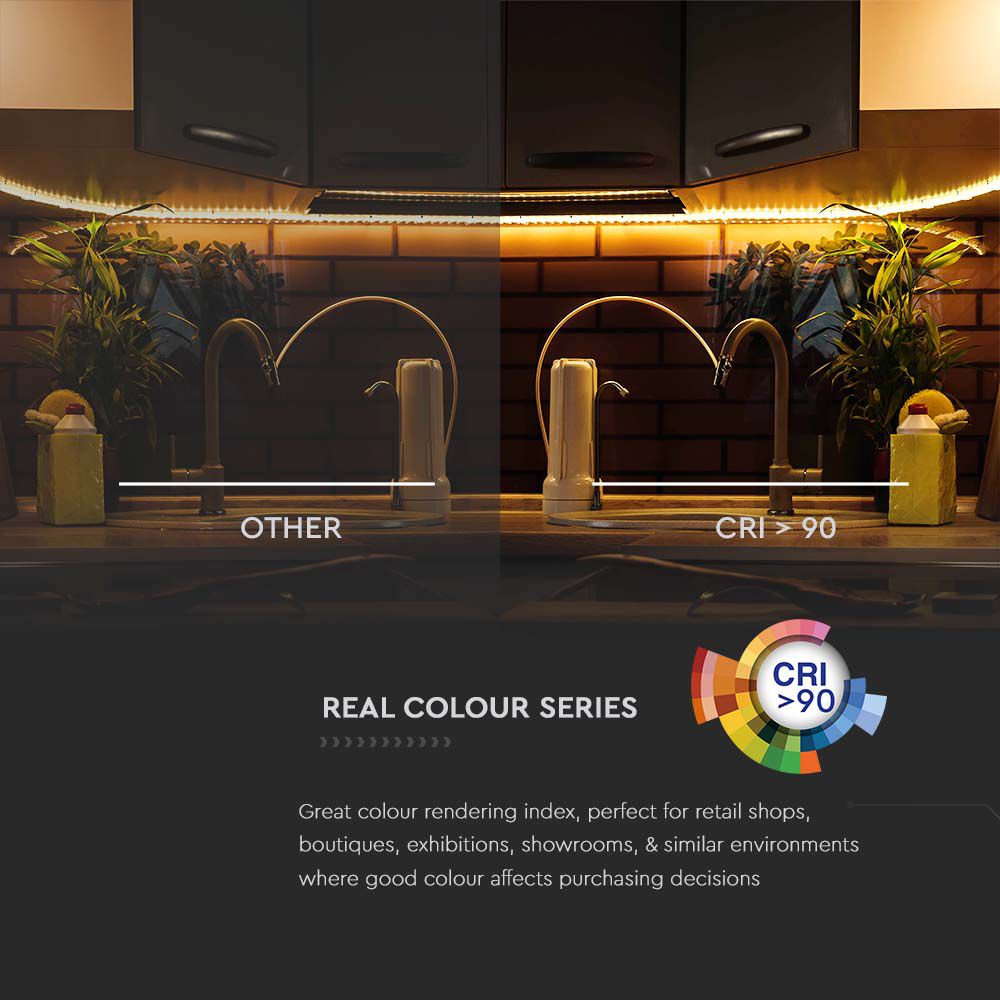 LED Strip - 90 LEDS/M 24V IP20 6400K 120° 4W/M 200LM/W img 4