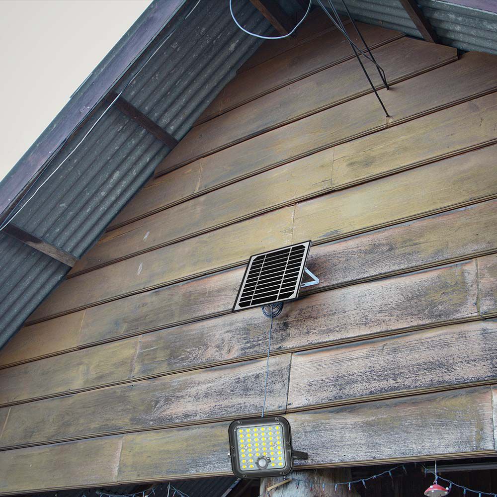 10W LED Solar Floodlight LiFePo Battery 3.7V Black  img 1