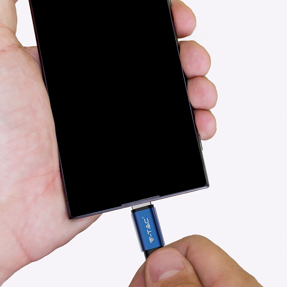 1m. Micro USB Cavo Blu Ruby Series img 1