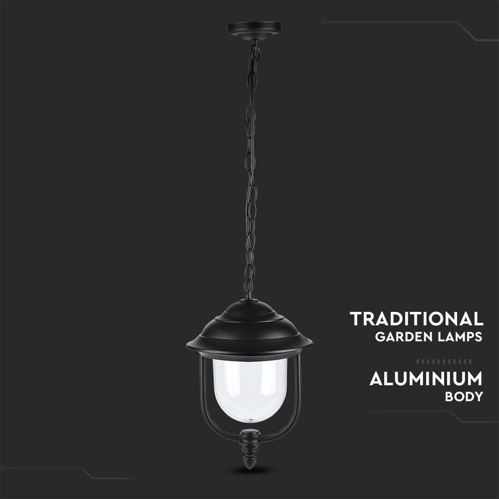 Garden Ceiling Lamp 1 x E27 Nero