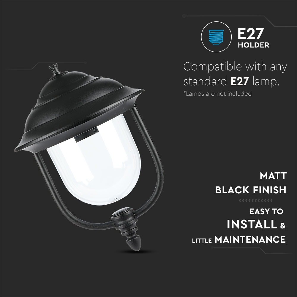 Garden Ceiling Lamp 1 x E27 Nero img 1