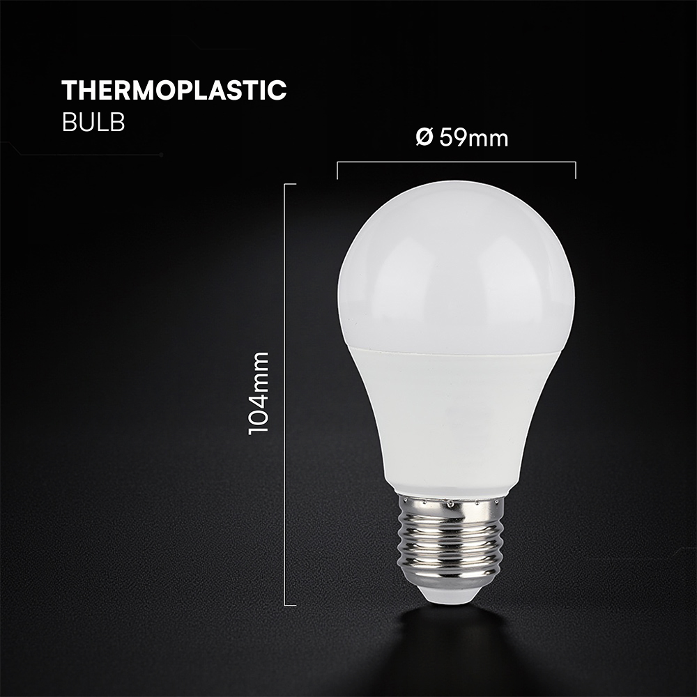 LED Bulb CREE CHIP - 8.5W E27 A60 Thermoplastic 4000K