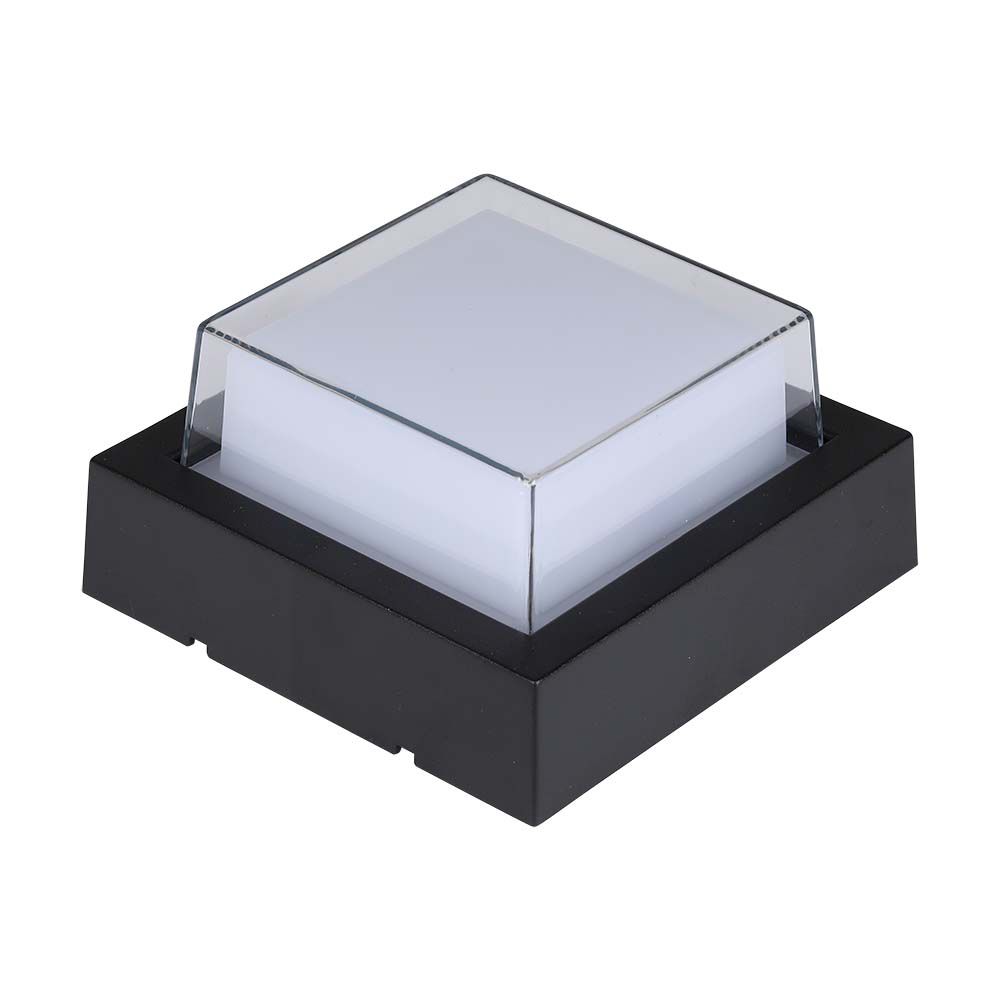 7W LED Wall Black Square 3000K img 2