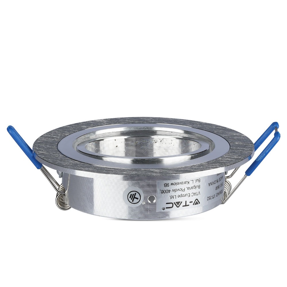 1*GU10 Corpo Rotondo Satin Nickel img 1