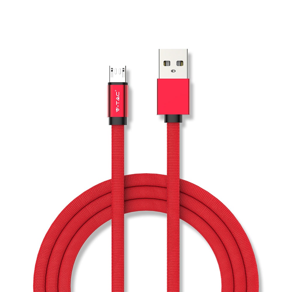 1m. Micro USB Cavo Rosso Ruby Series