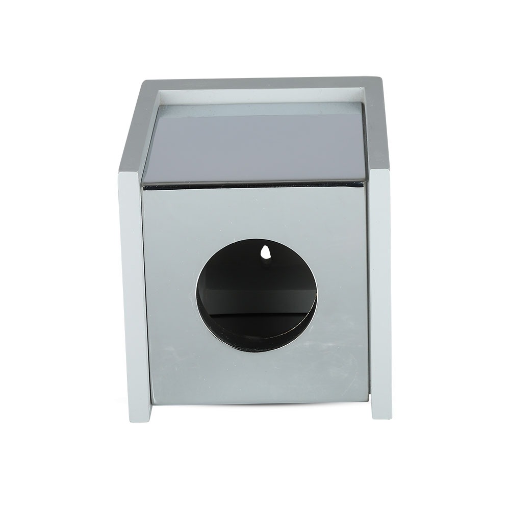 GU10 Fitting Concrete Surface Chrome Bottom Quadrato img 3