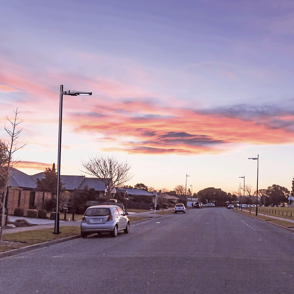 40W LED Armatura solare stradale Corpo nero  4000K 120lm/W