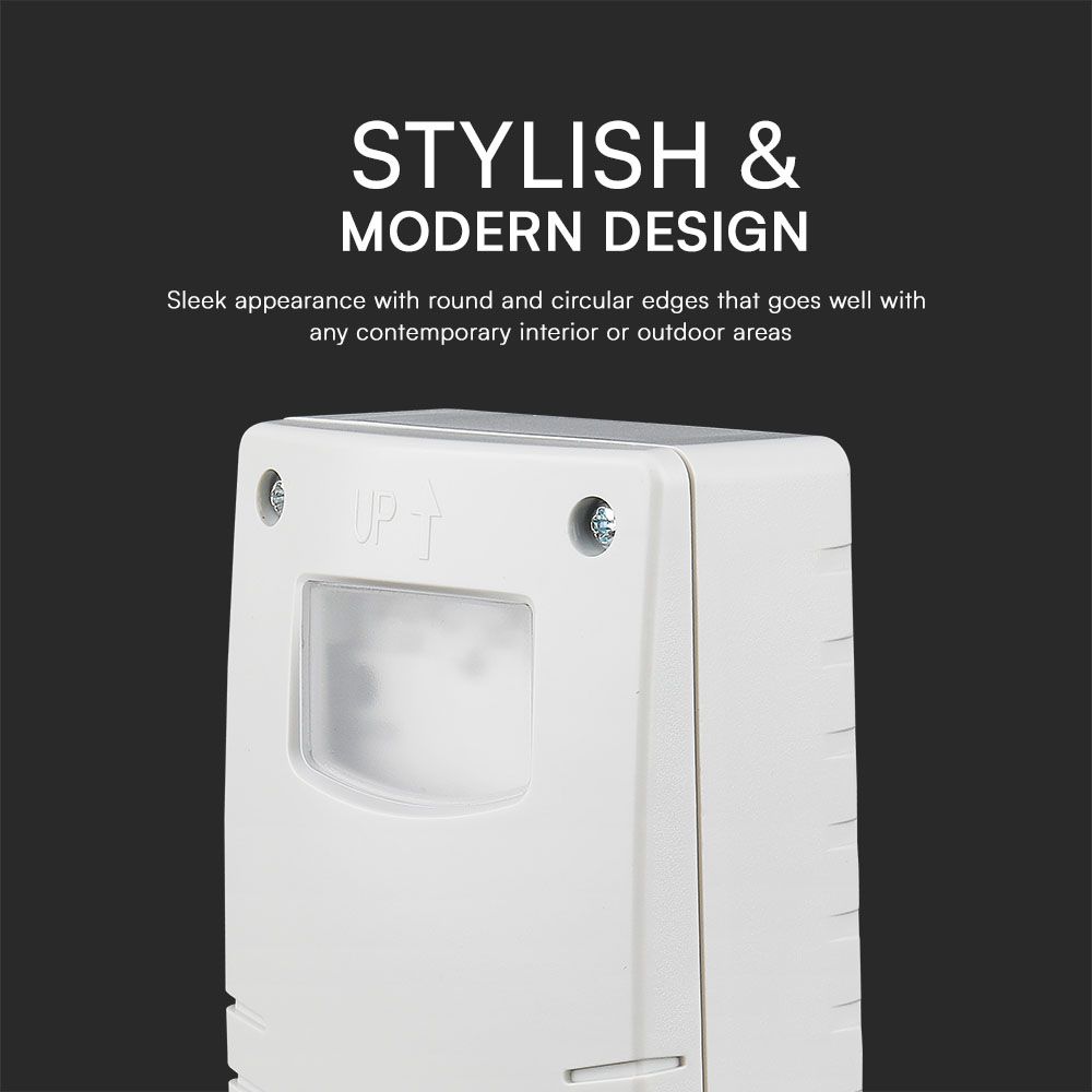 Photocell Sensor IP65 White body