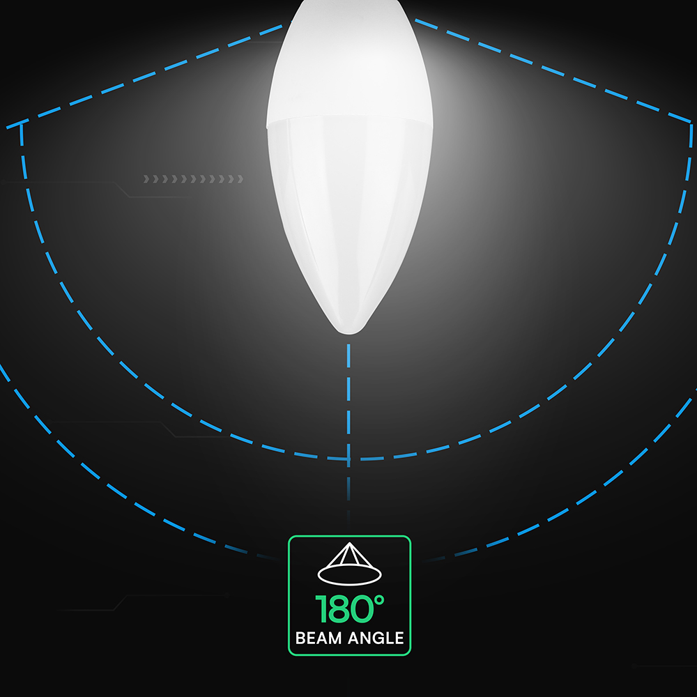 6.5W LED Candle Bulb E14 CREE CHIP 3000K img 1