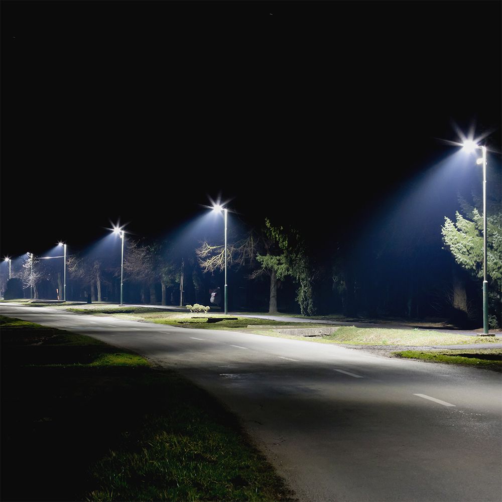 LED Street Light SAMSUNG CHIP - 50W Grey Body 6500K 5 Years Warranty