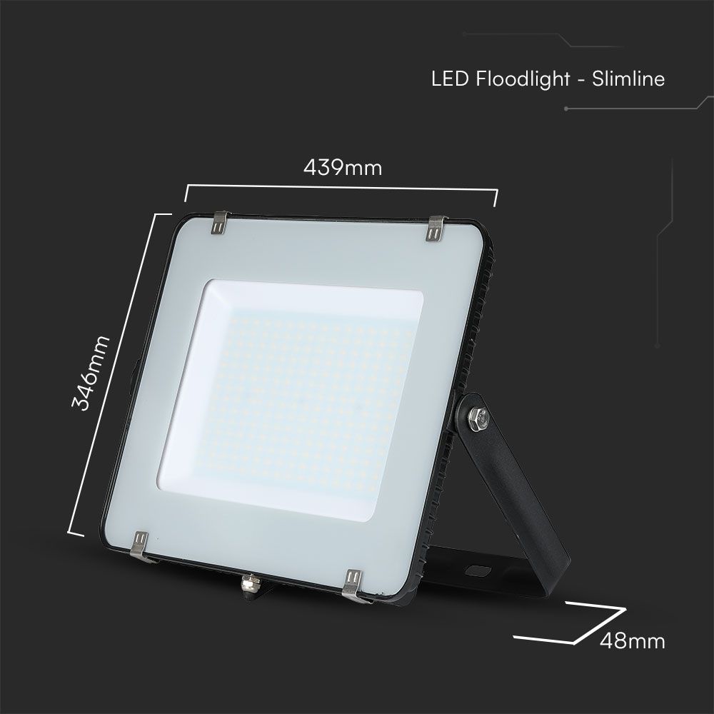 200W LED Floodlight SMD SAMSUNG CHIP G2 Black Body 4000K