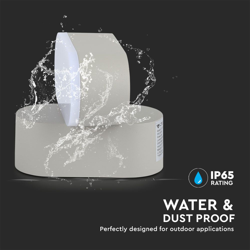 6W  Wall Light Grey Body IP65 Movable 4000K img 1