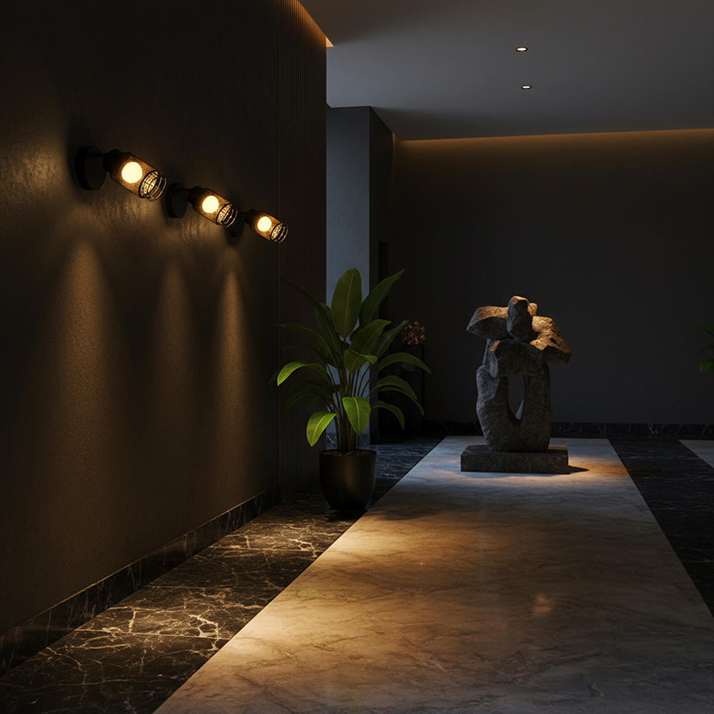 6W LED Decorative Lamp (D120*H30mm) 3000K Matt Black img 1