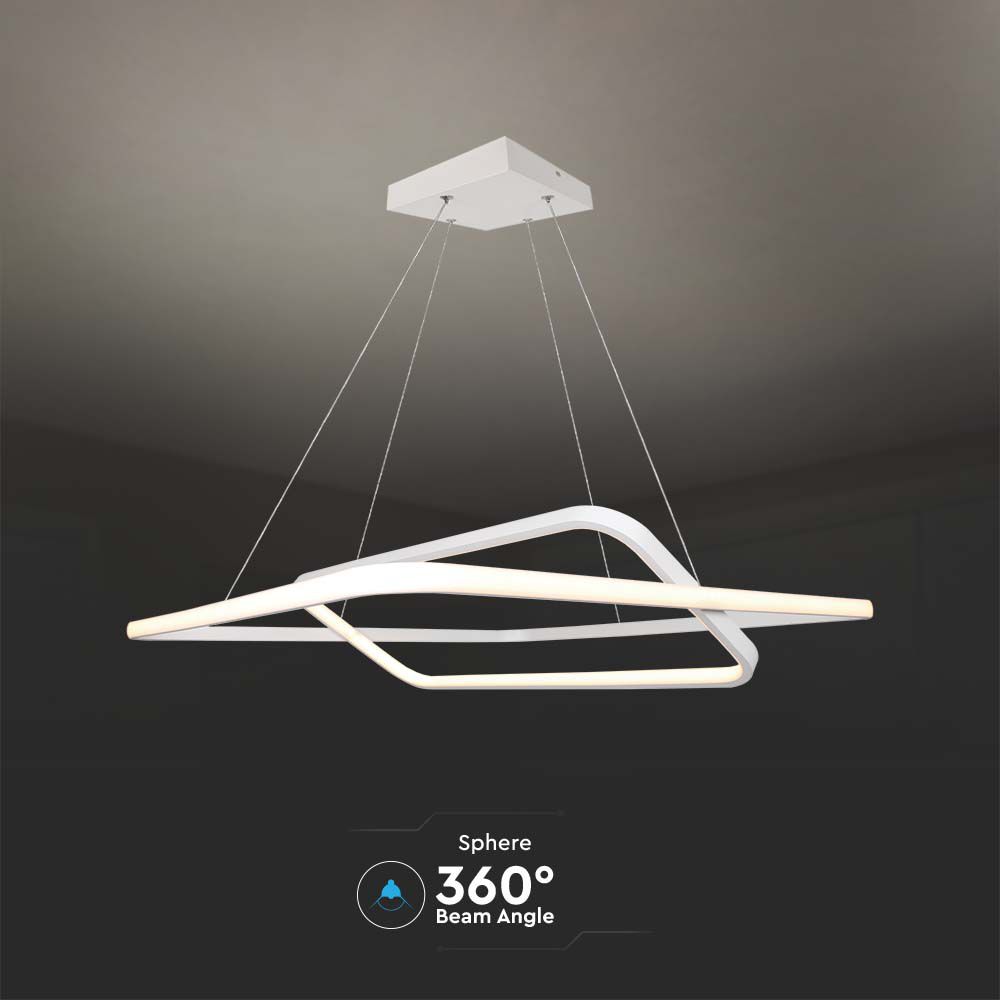 LED Designer Metal Hanging Light White 4000K Dimmable img 2