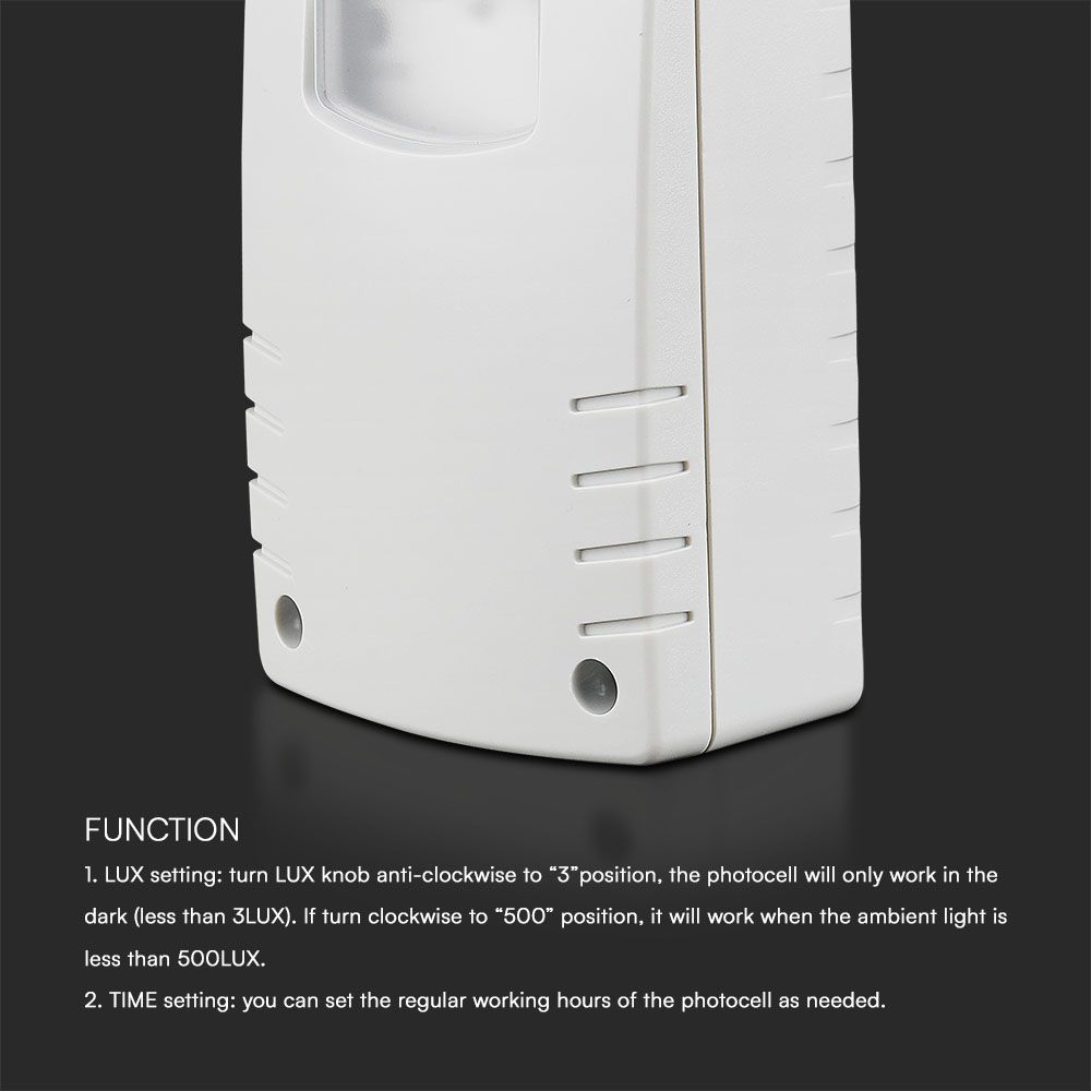 Photocell Sensor IP65 White body img 3